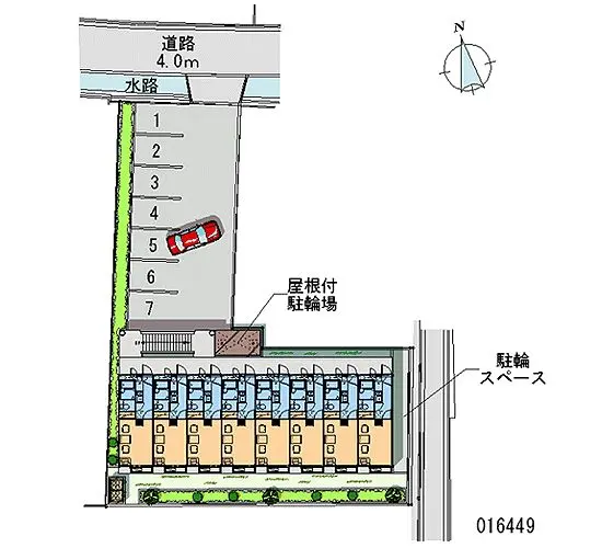 ★手数料０円★八尾市太田　月極駐車場（LP）